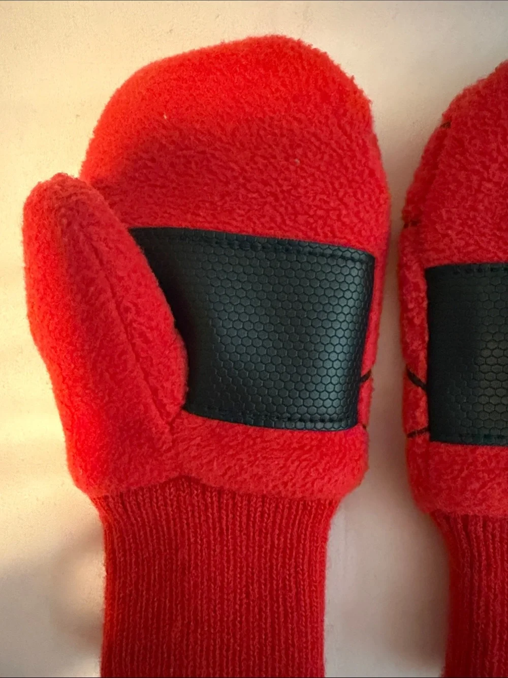 GAP Kids Spider-Man Mittens with Black Spider Web Design